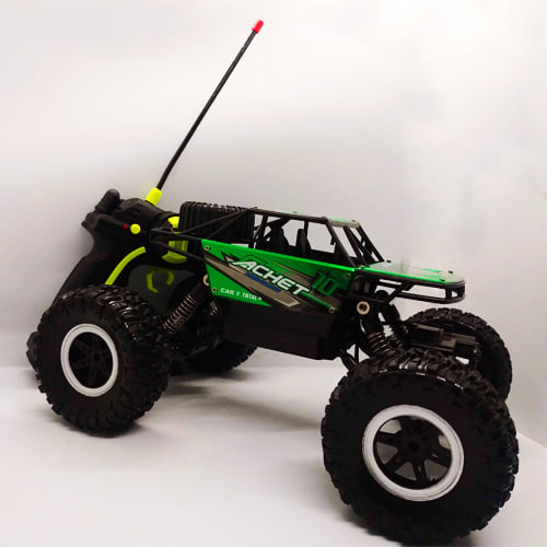 Rechargeable 4Wd 2.4GHz Rock Crawler Off Road R/C Monster Truck Toy for Kids